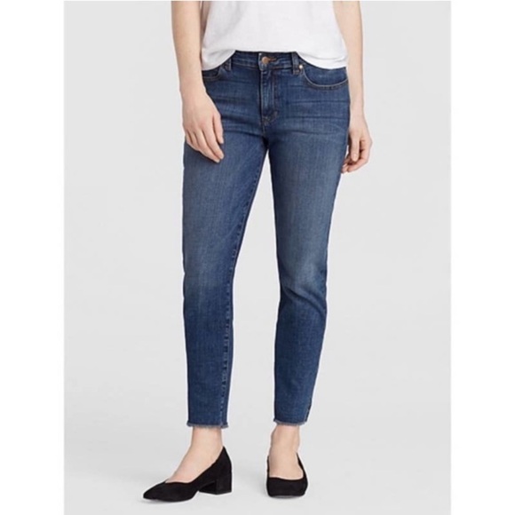 Eileen Fisher Denim - Eileen Fisher Stretch Ankle Cropped Jeans Size 2